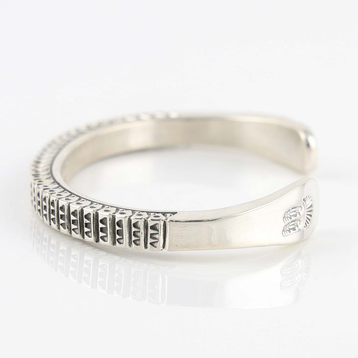 Stamped Silver Cuff