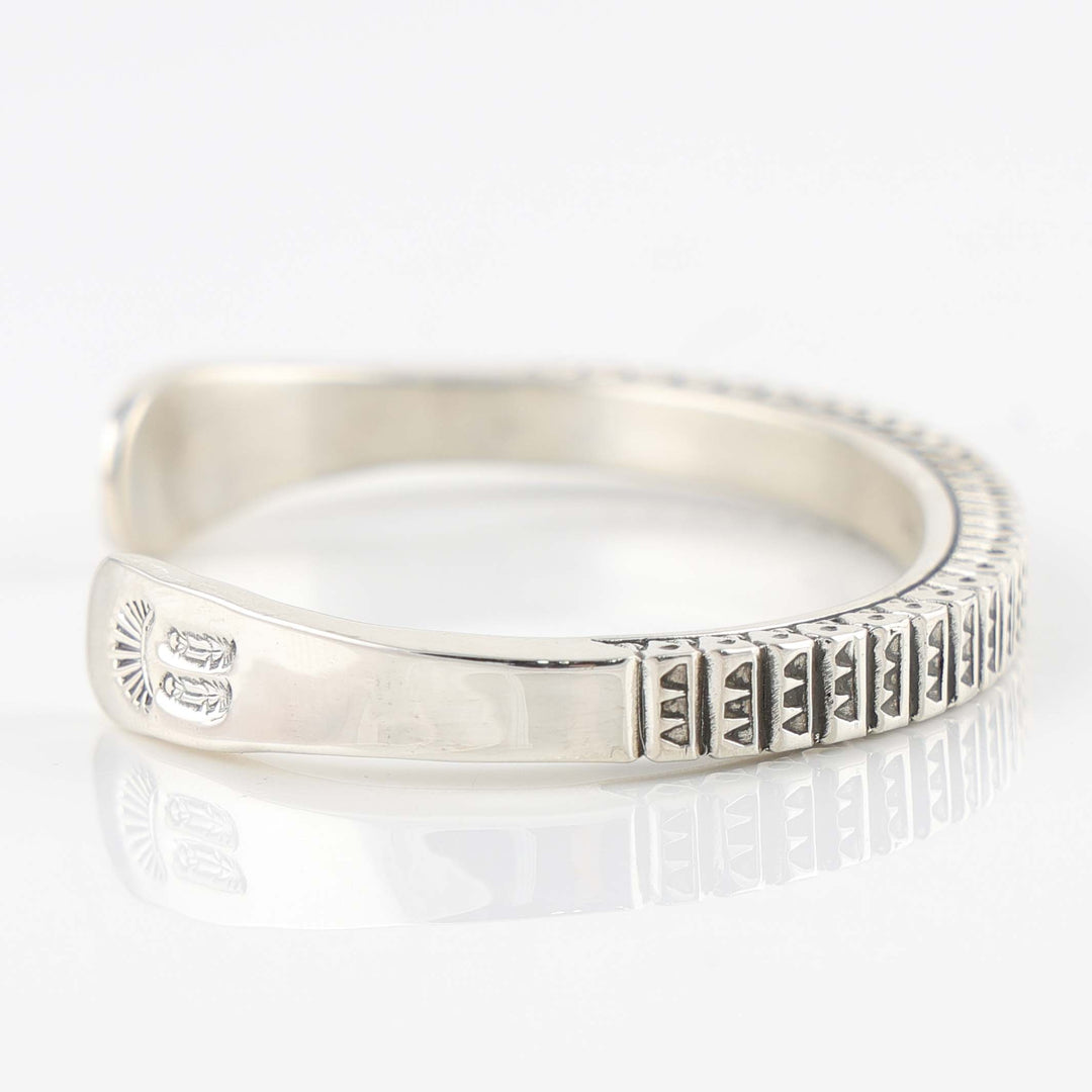 Stamped Silver Cuff