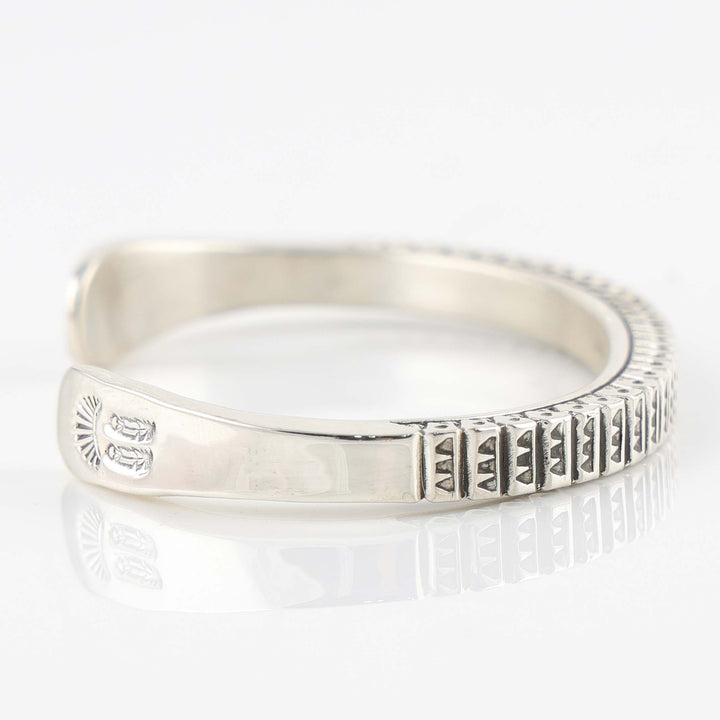 Stamped Silver Cuff