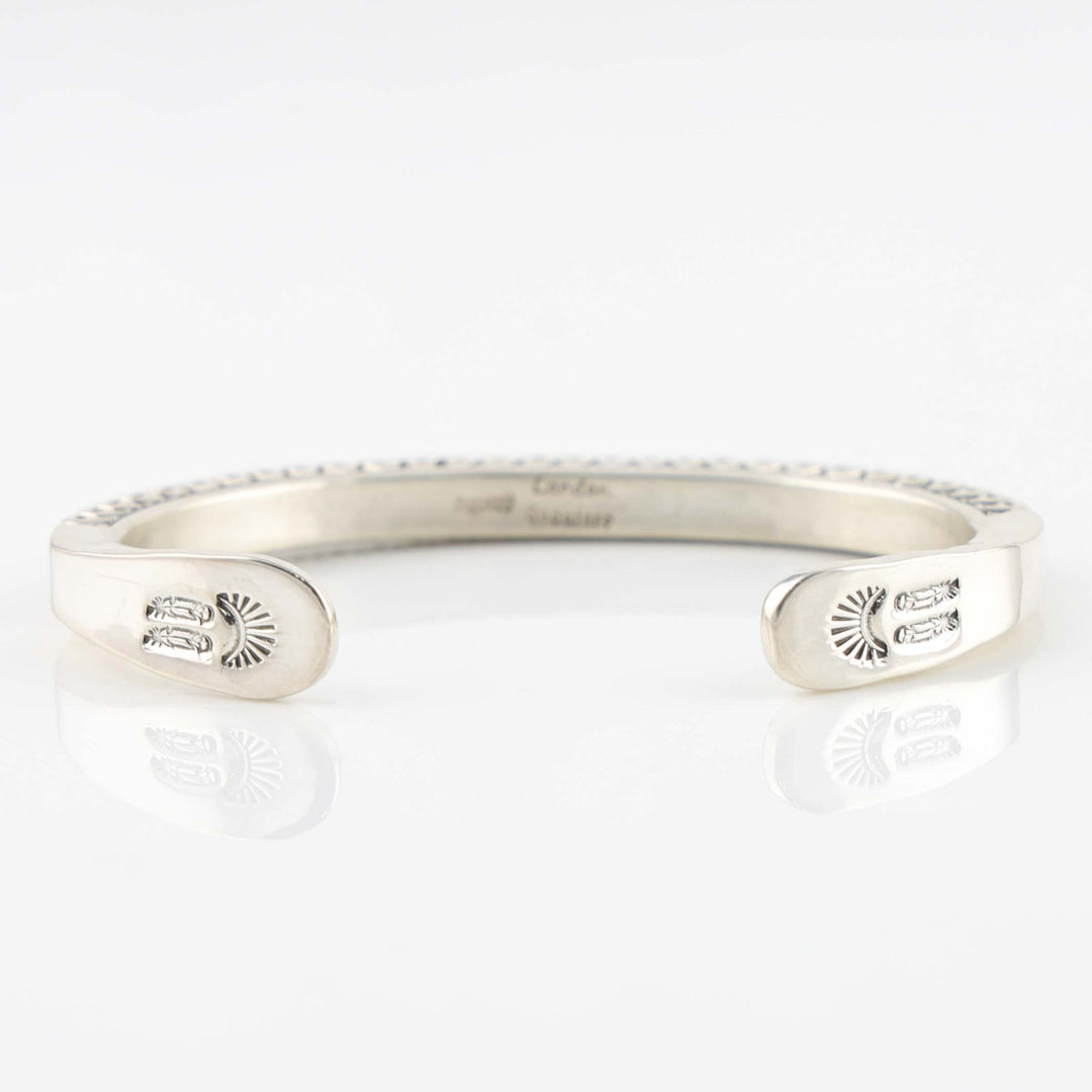 Stamped Silver Cuff