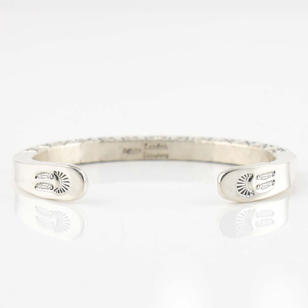 Stamped Silver Cuff
