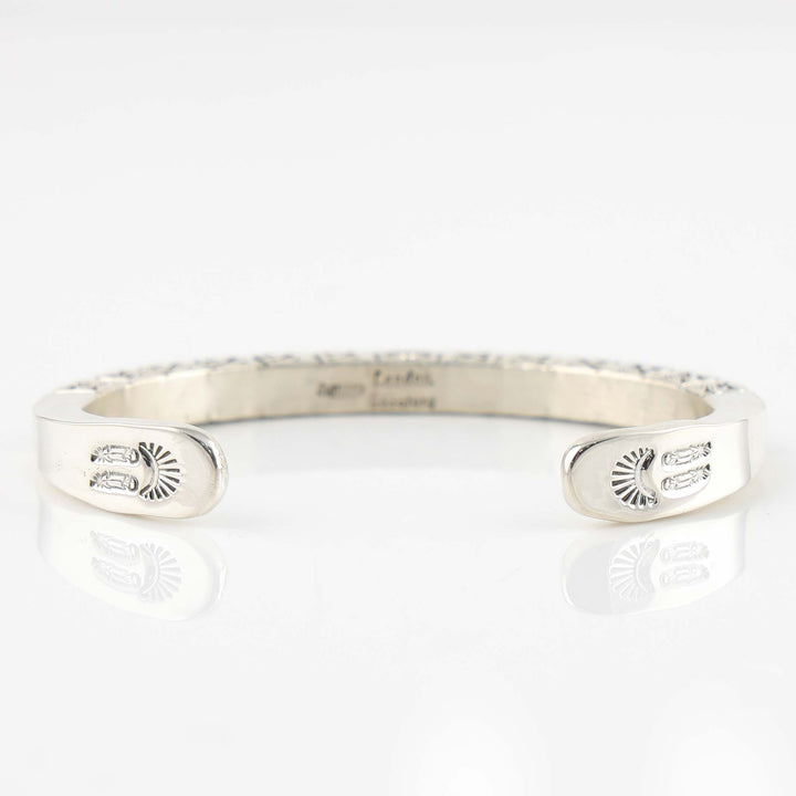 Stamped Silver Cuff