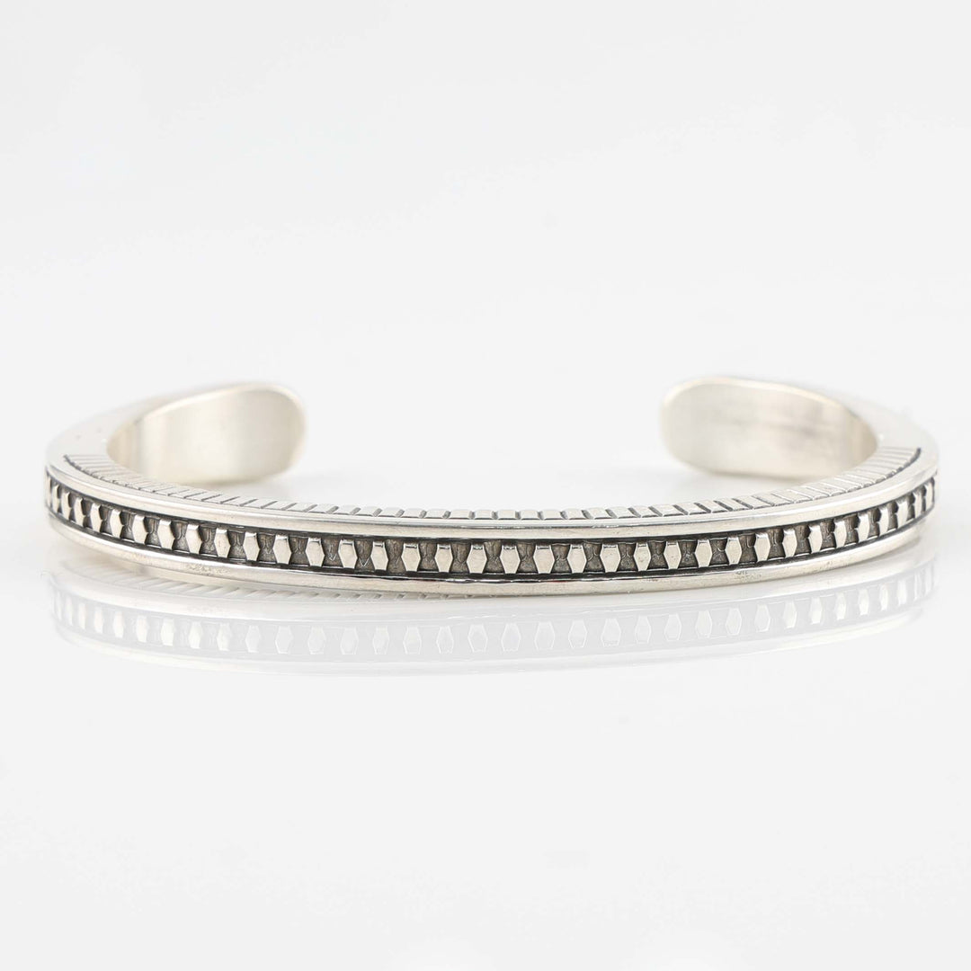 Stamped Silver Cuff