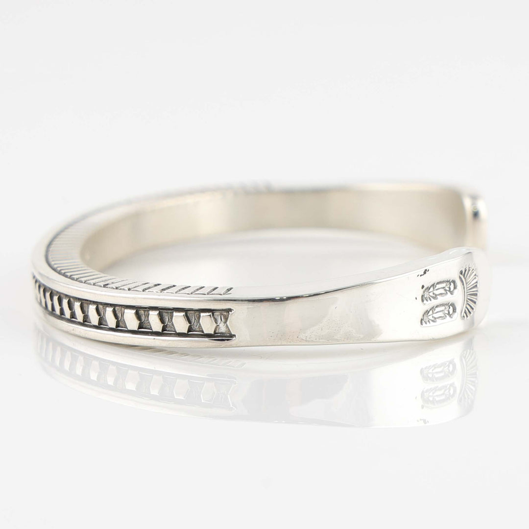 Stamped Silver Cuff