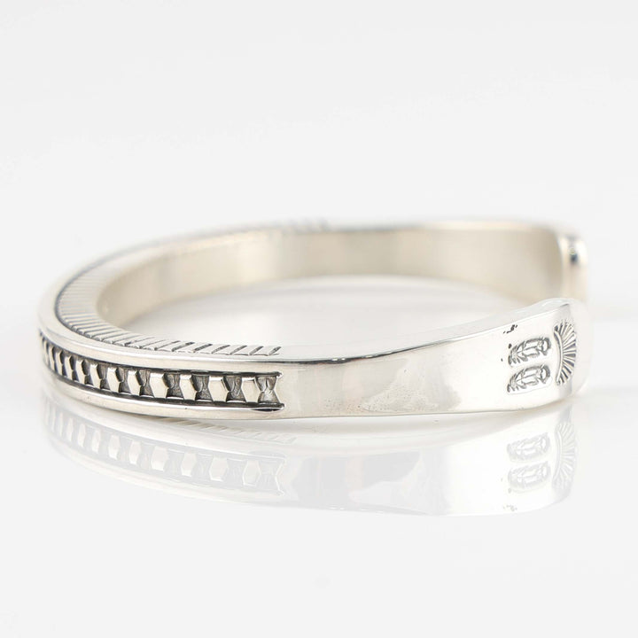 Stamped Silver Cuff