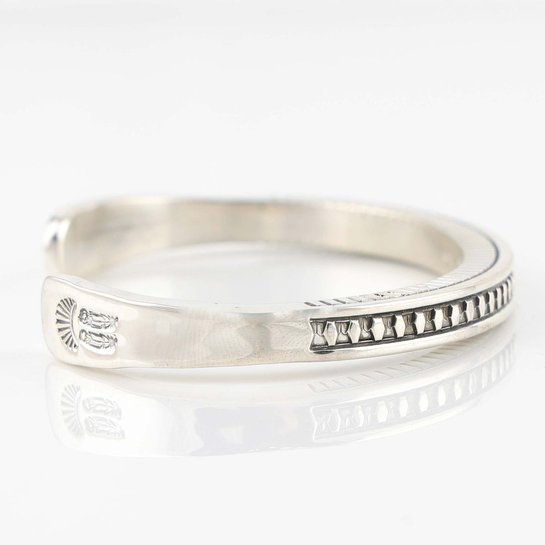 Stamped Silver Cuff