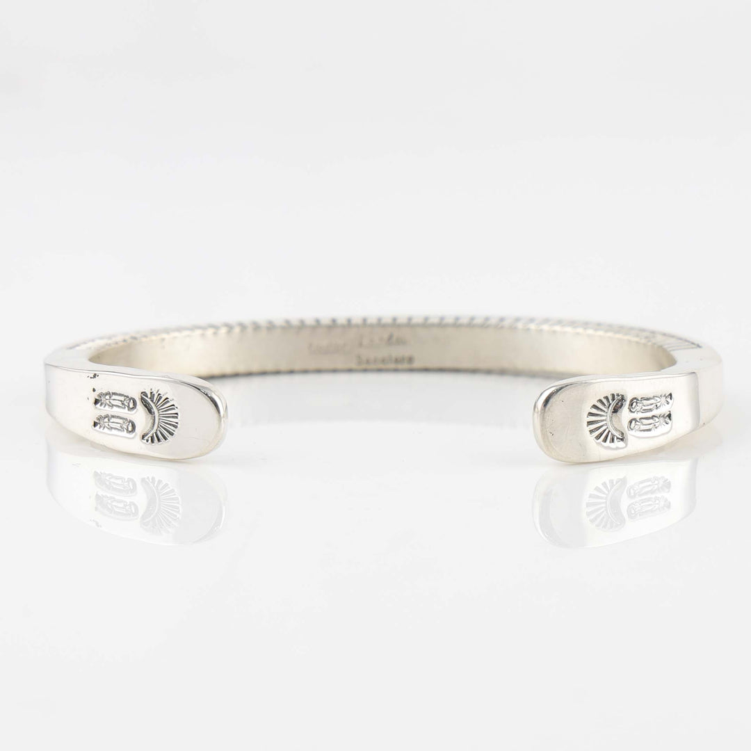 Stamped Silver Cuff