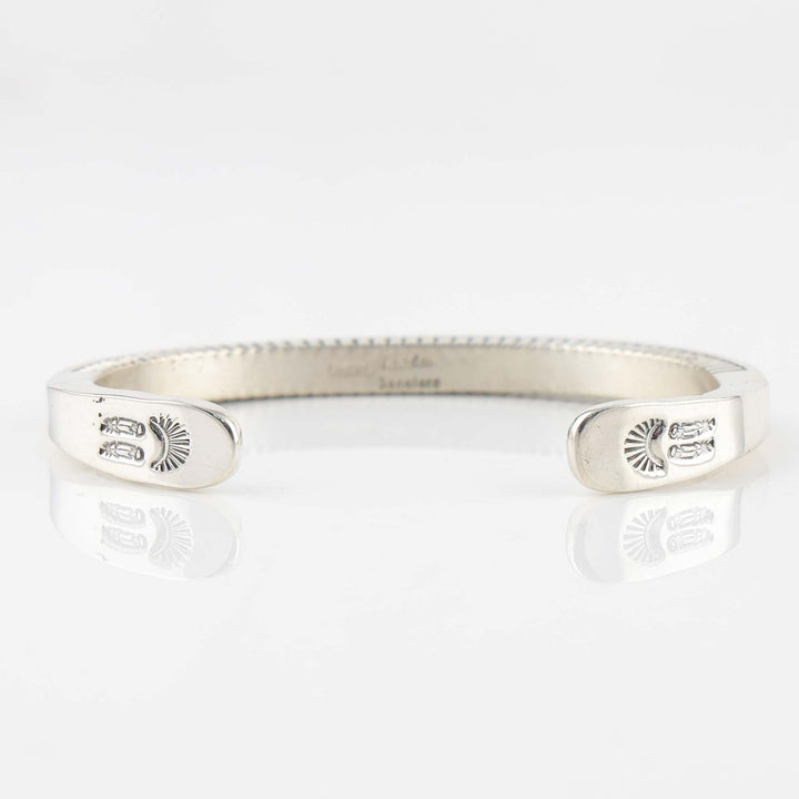 Stamped Silver Cuff