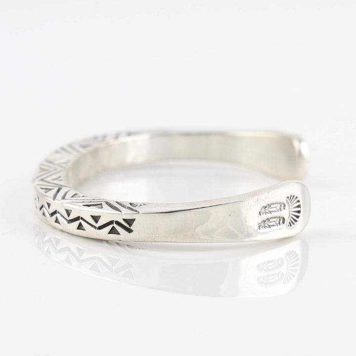 Stamped Silver Cuff