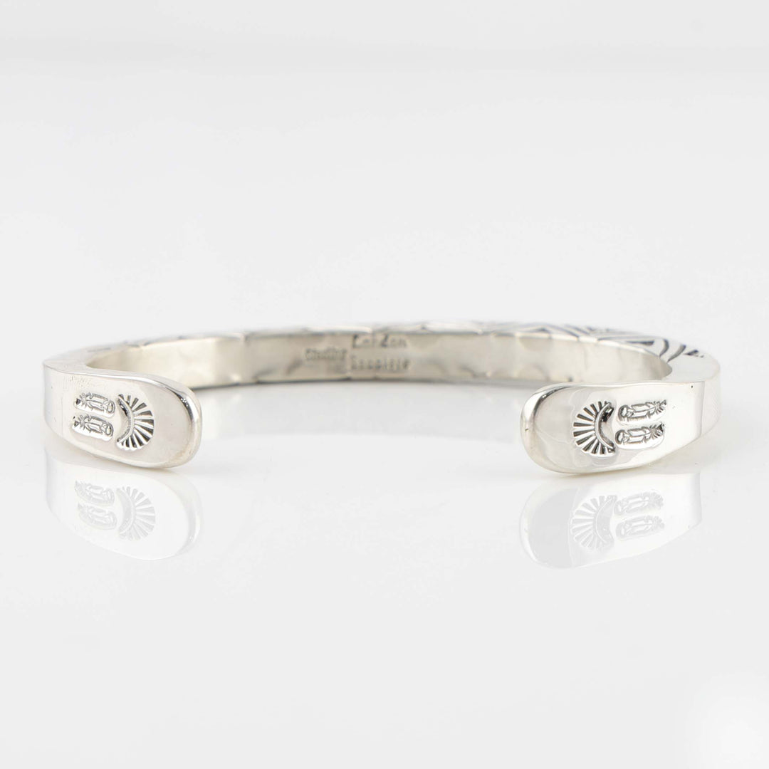 Stamped Silver Cuff
