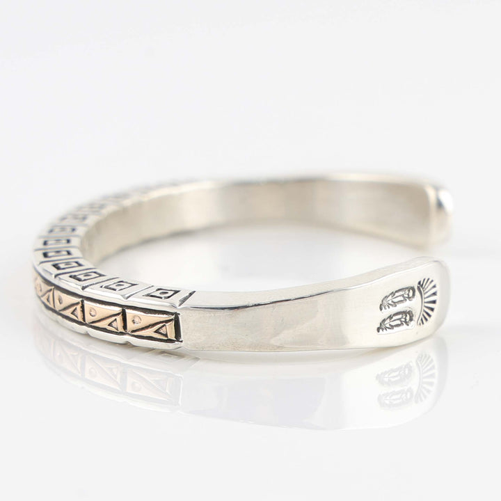 Gold on Silver Cuff