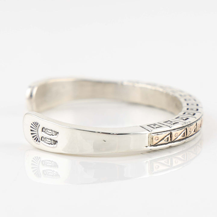 Gold on Silver Cuff
