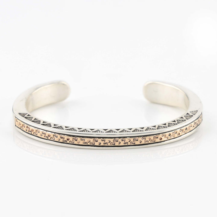 Gold on Silver Cuff
