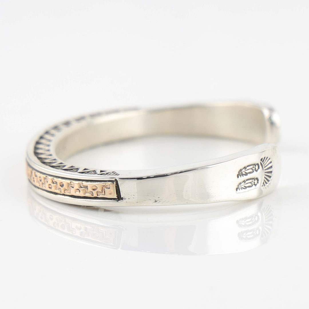 Gold on Silver Cuff