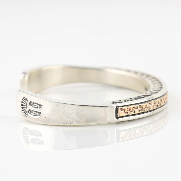 Gold on Silver Cuff