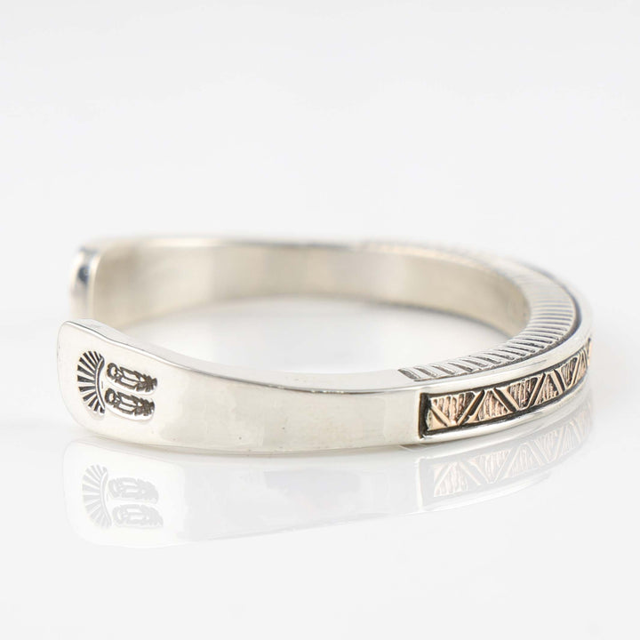 Gold on Silver Cuff