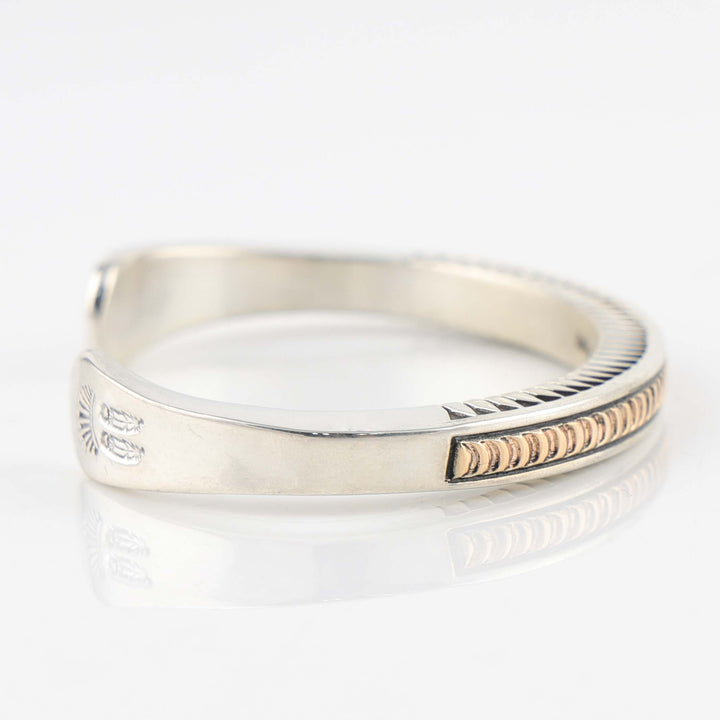 Gold on Silver Cuff
