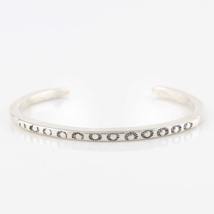 Stamped Silver Cuff