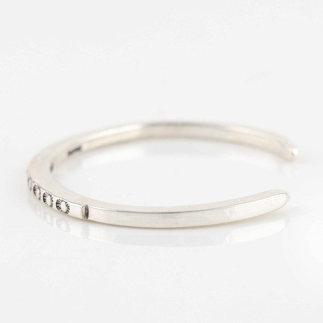 Stamped Silver Cuff