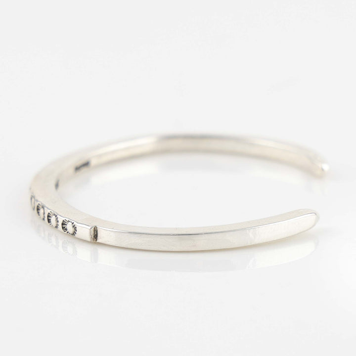 Stamped Silver Cuff