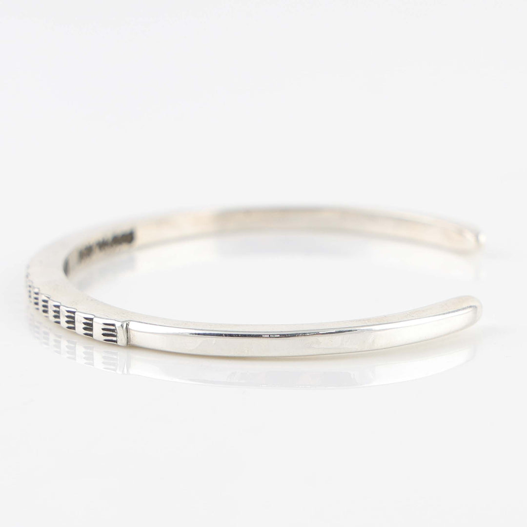 Stamped Silver Cuff