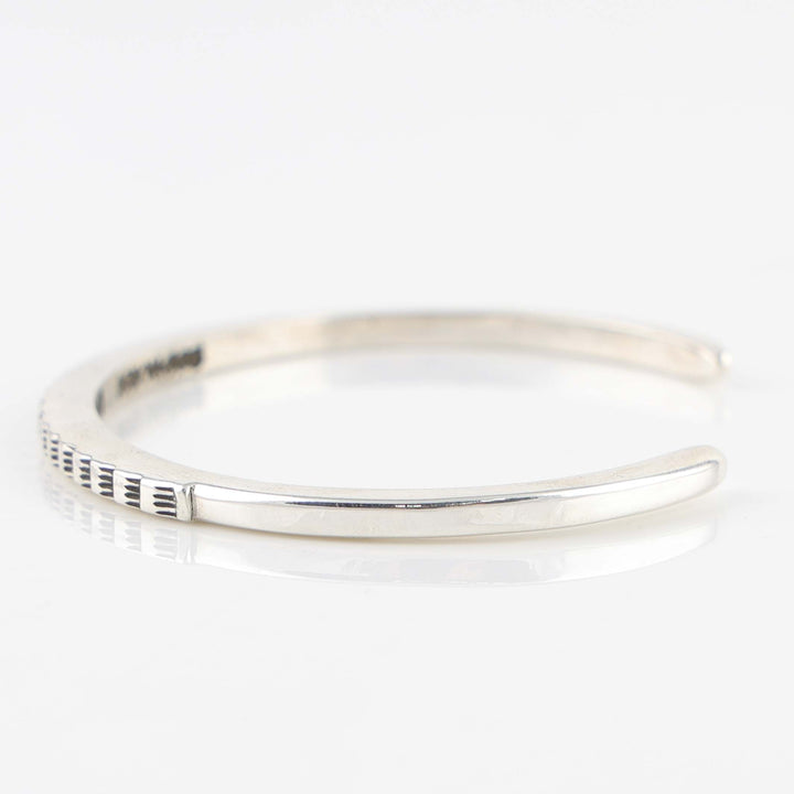 Stamped Silver Cuff