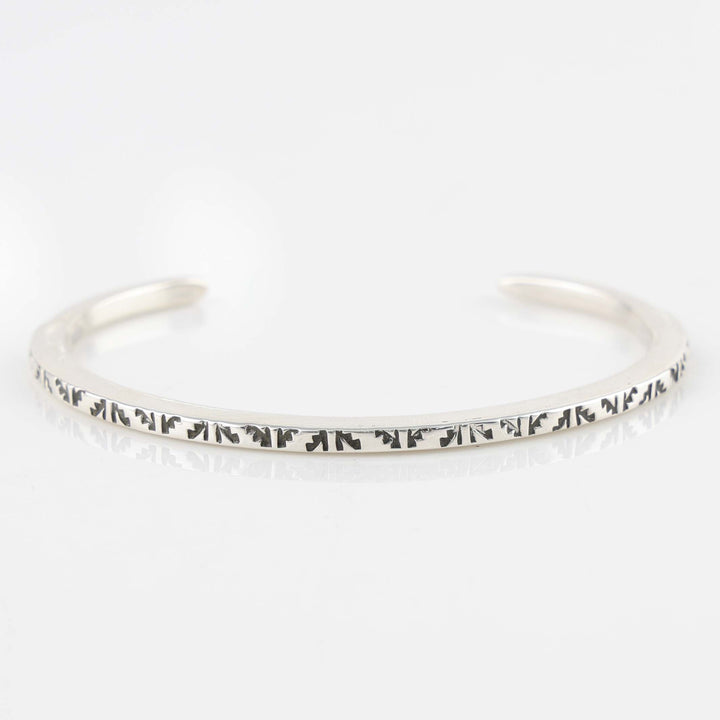 Stamped Silver Cuff