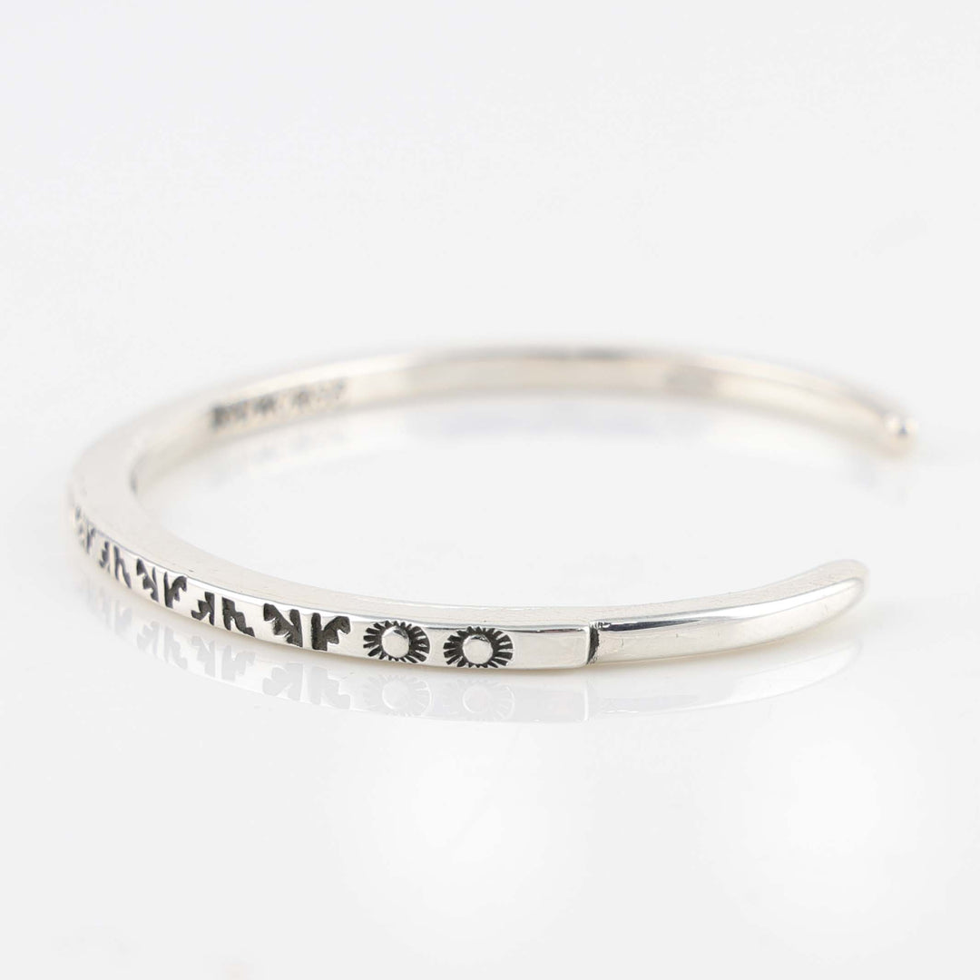 Stamped Silver Cuff