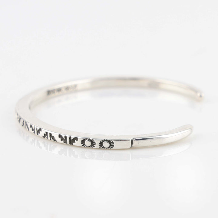 Stamped Silver Cuff
