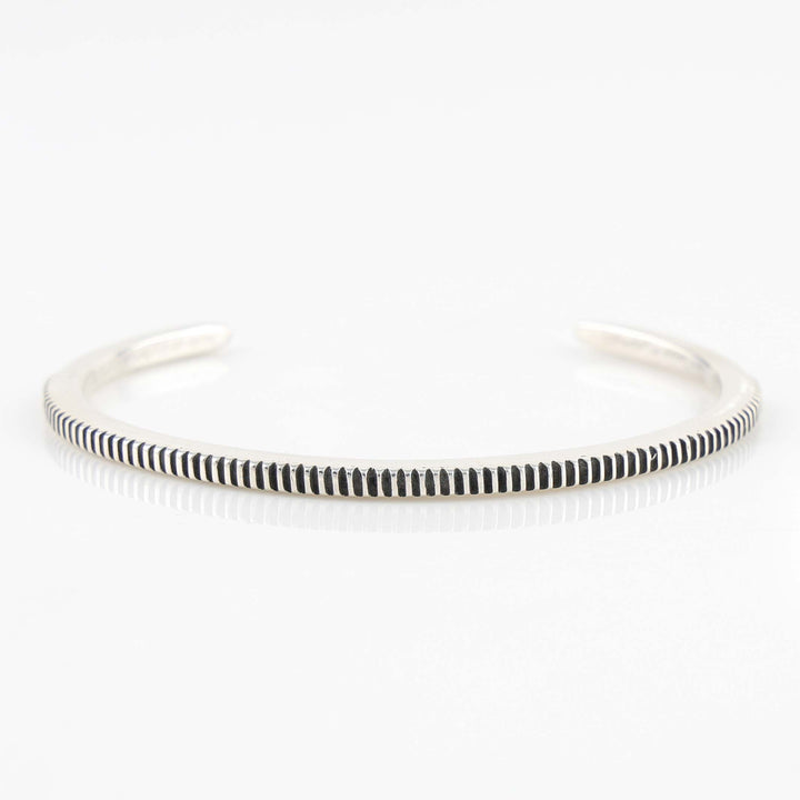 Stamped Silver Cuff