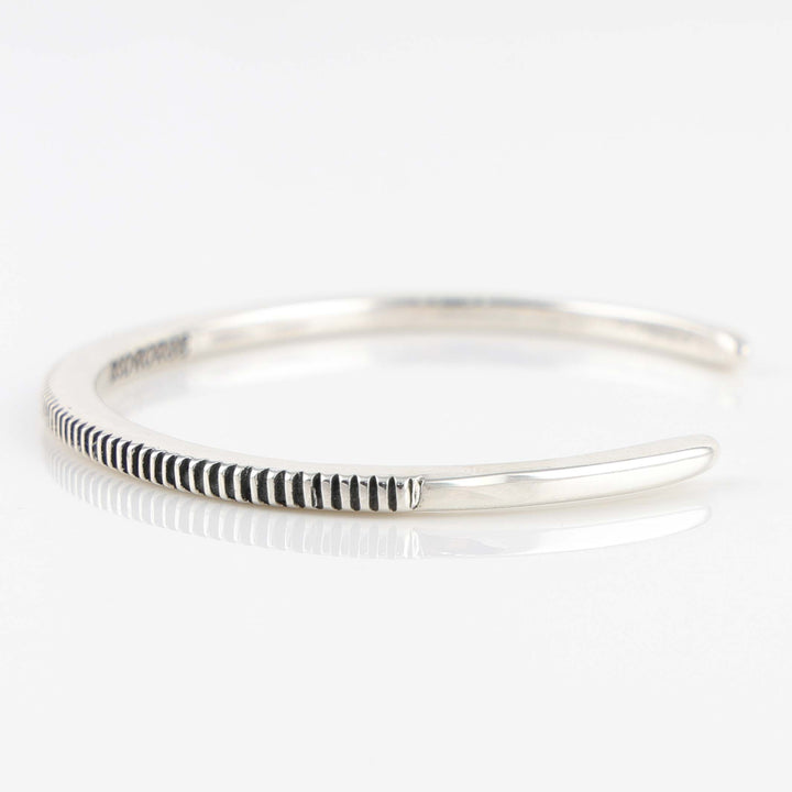 Stamped Silver Cuff