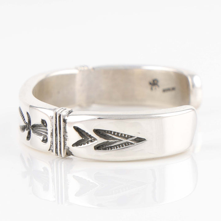 Stamped Silver Cuff