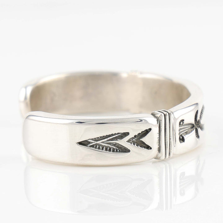 Stamped Silver Cuff