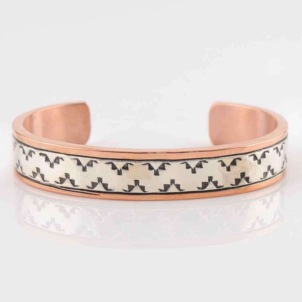 Silver on Copper Cuff