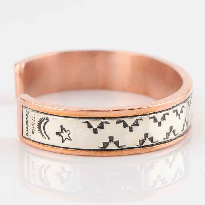 Silver on Copper Cuff