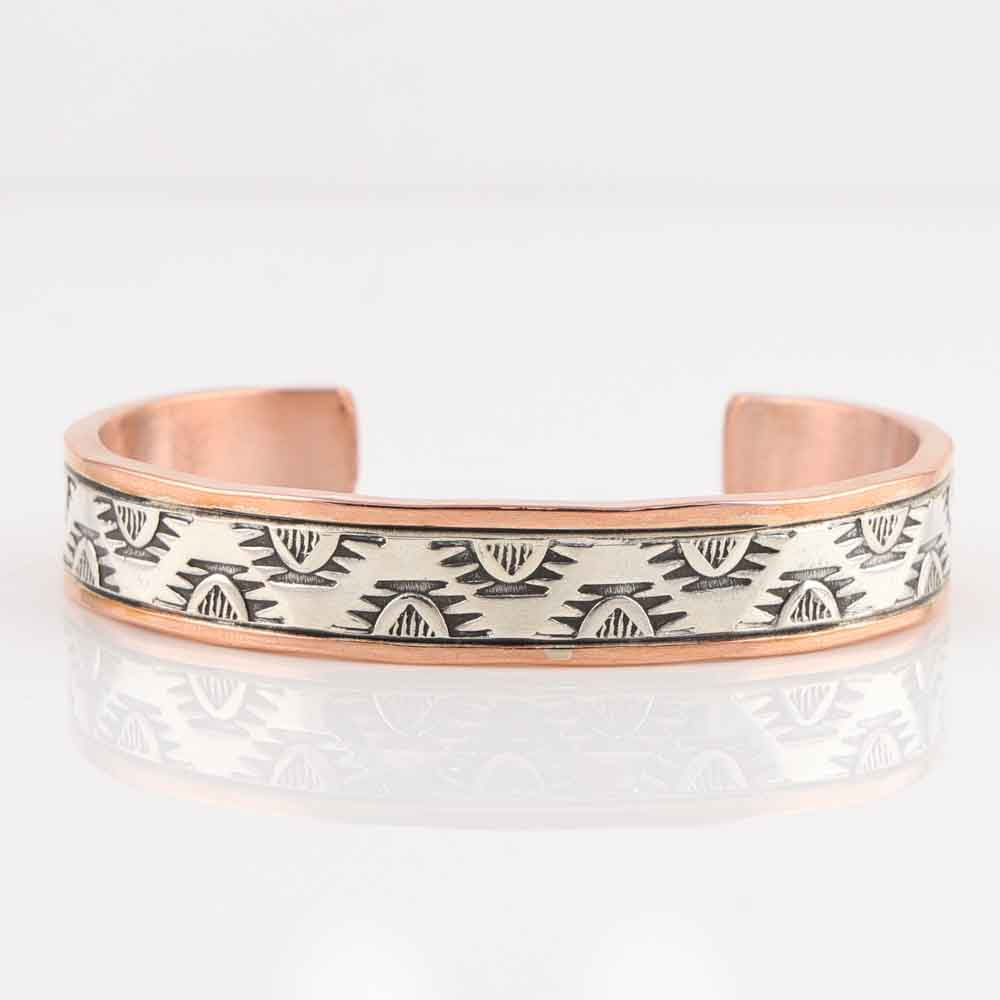 Silver on Copper Cuff