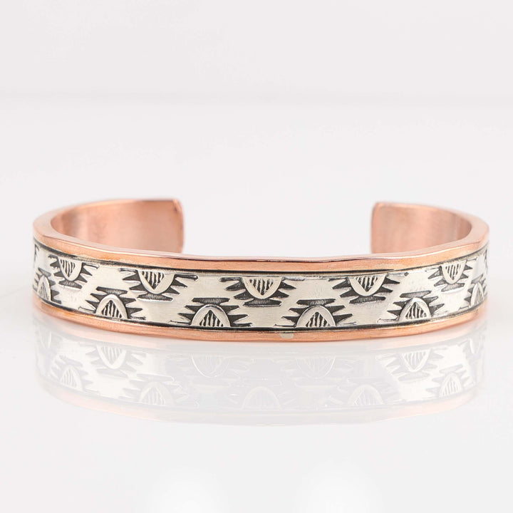 Silver on Copper Cuff