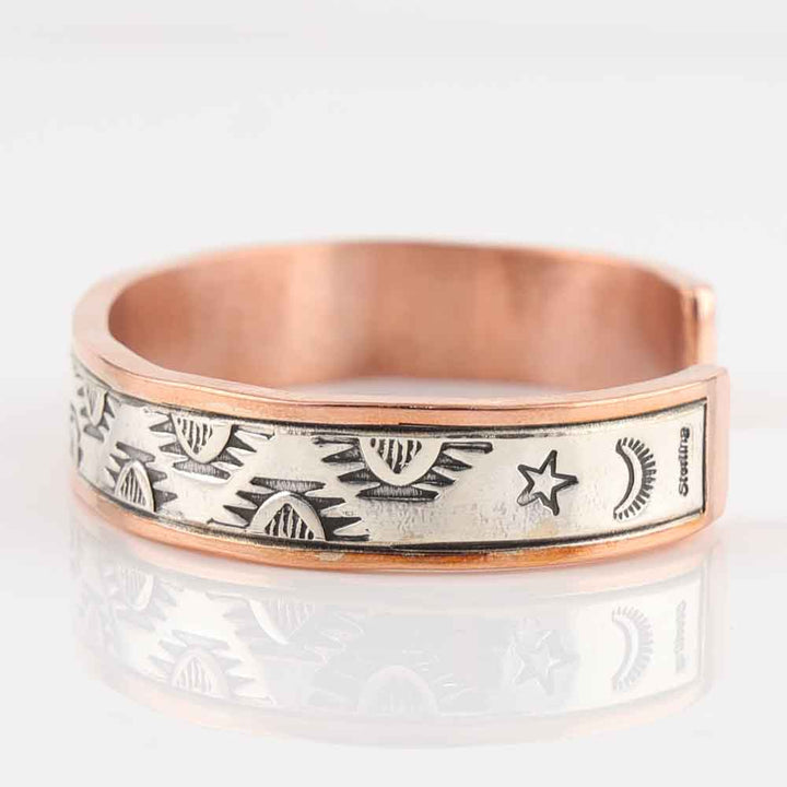 Silver on Copper Cuff