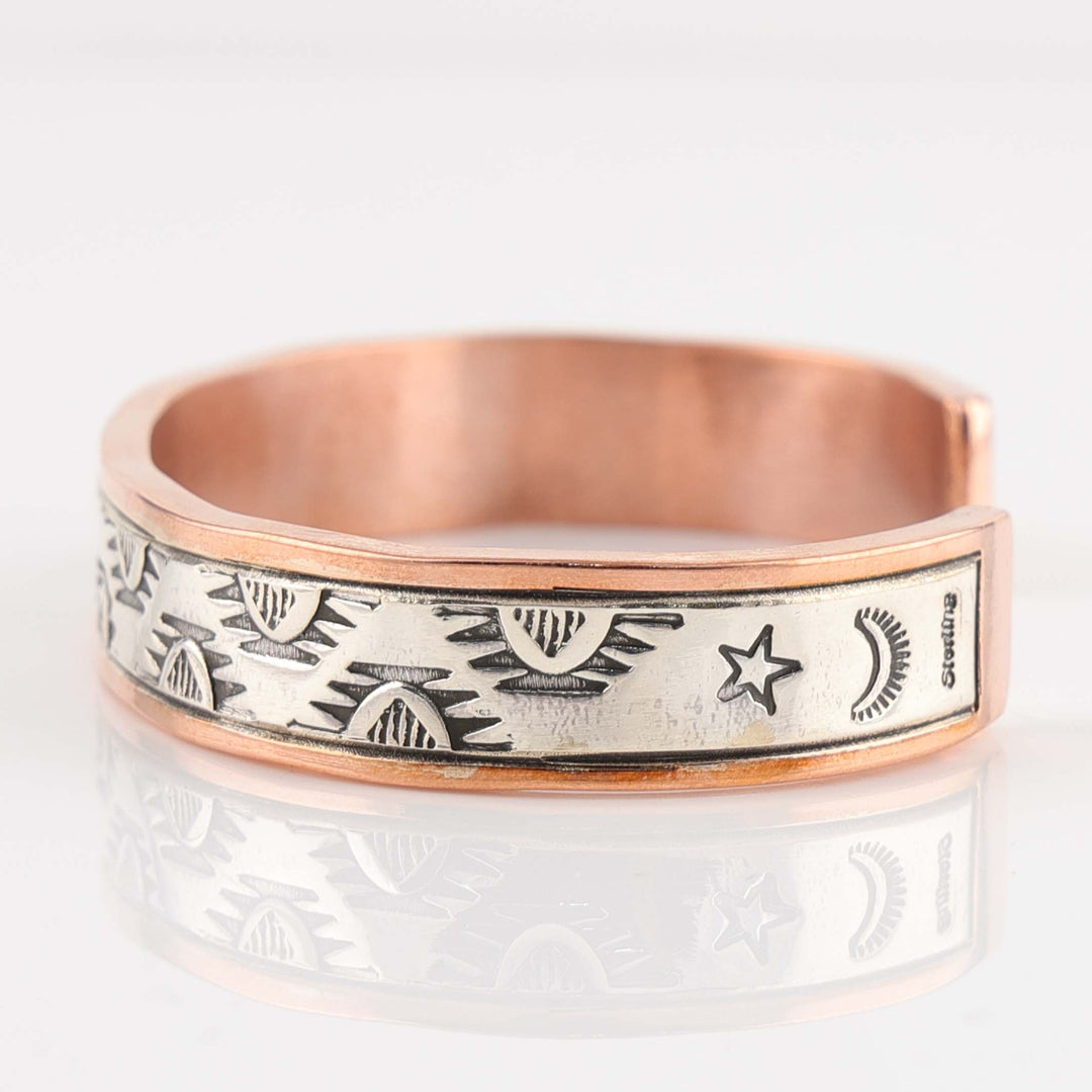 Silver on Copper Cuff