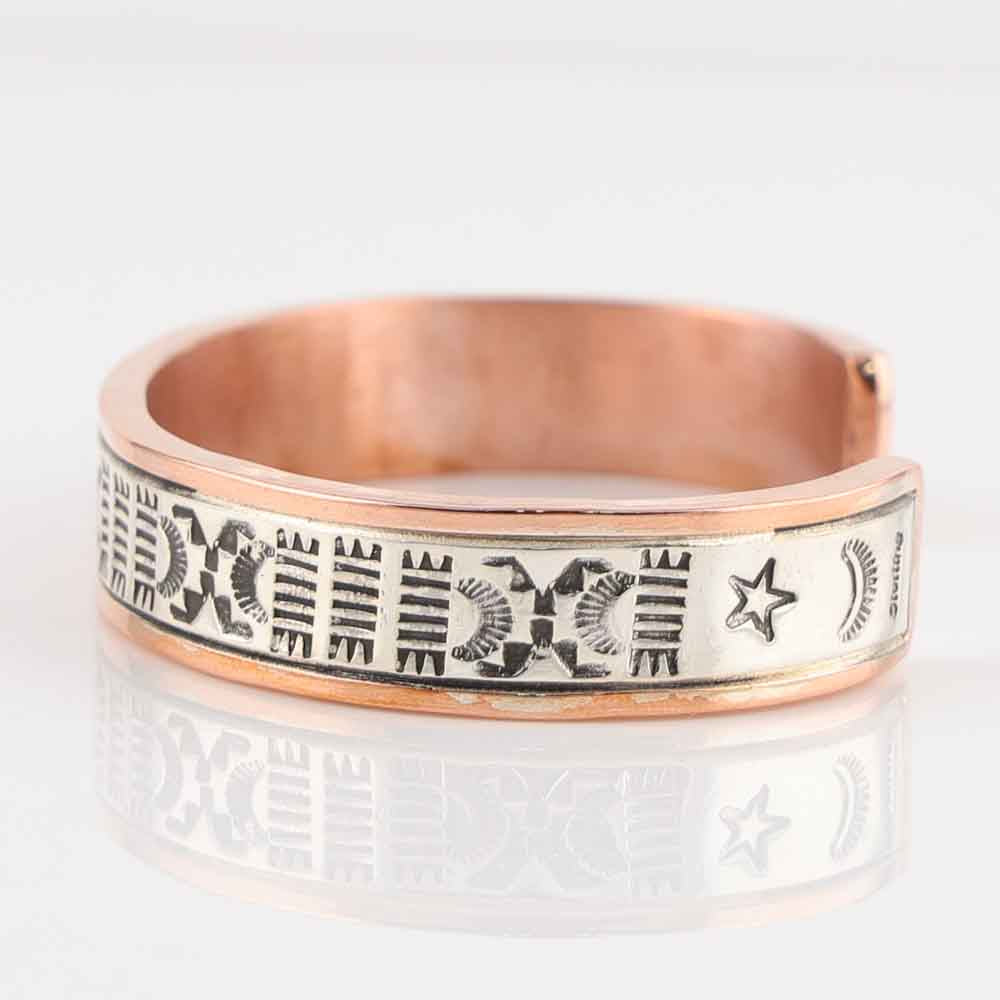 Silver on Copper Cuff
