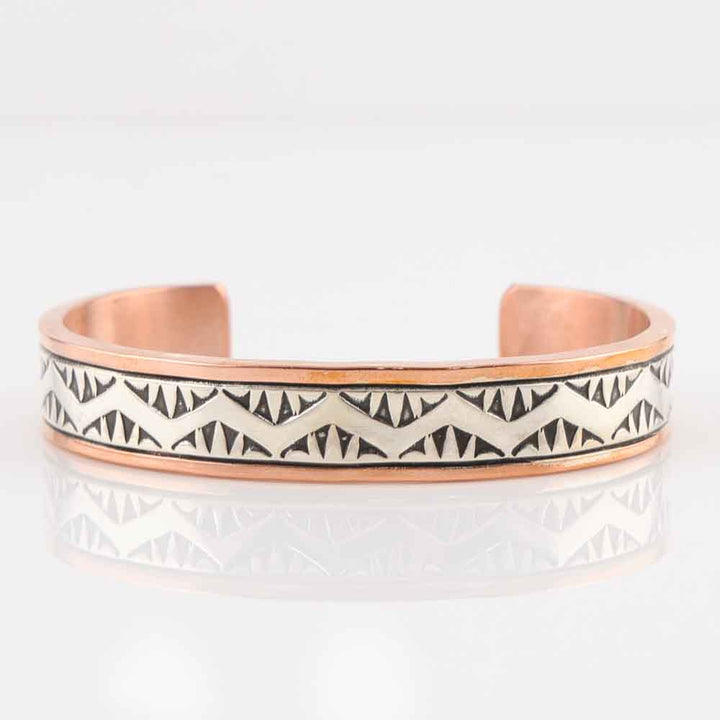 Silver on Copper Cuff