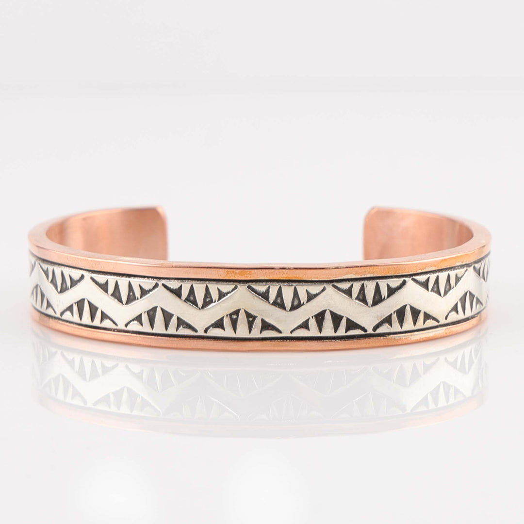 Silver on Copper Cuff