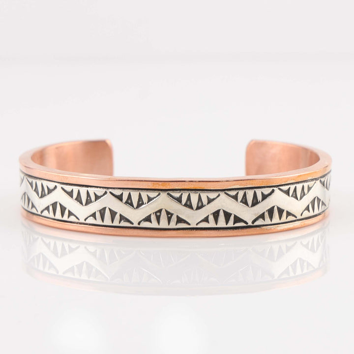 Silver on Copper Cuff