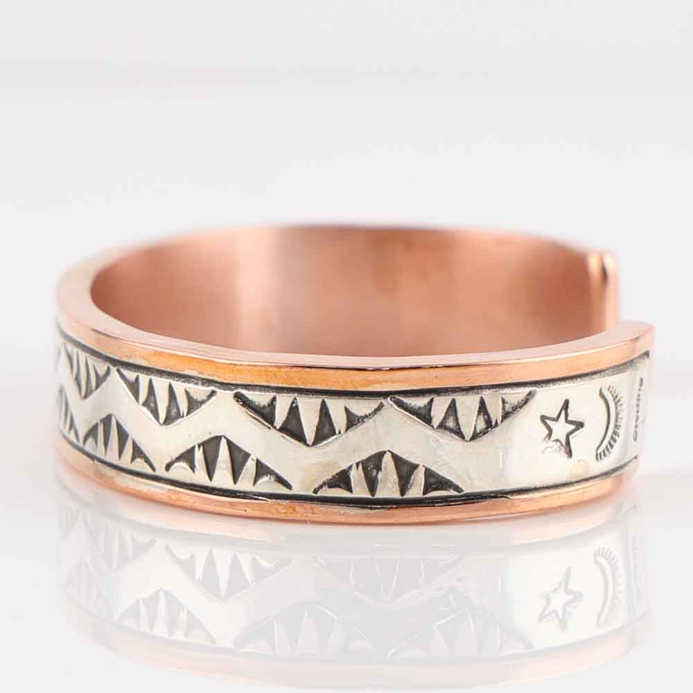 Silver on Copper Cuff
