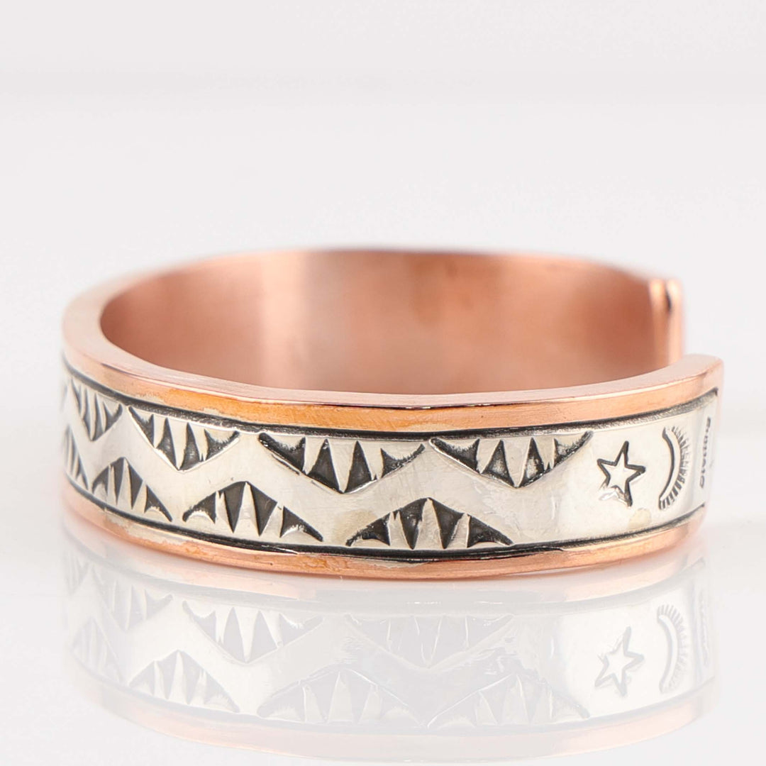Silver on Copper Cuff