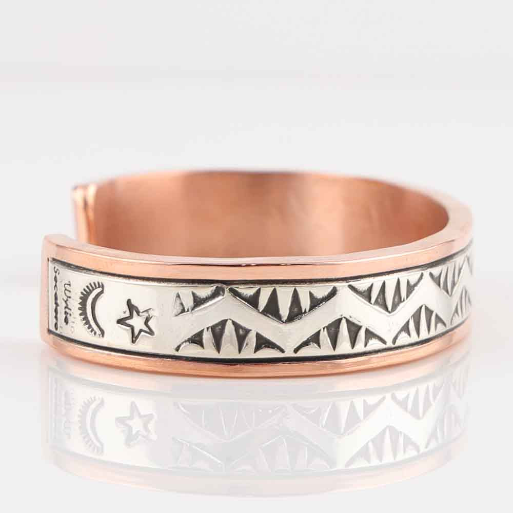 Silver on Copper Cuff