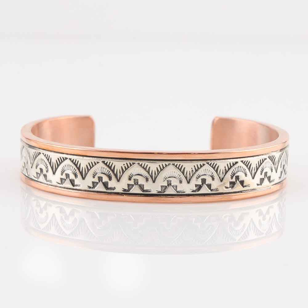 Silver on Copper Cuff