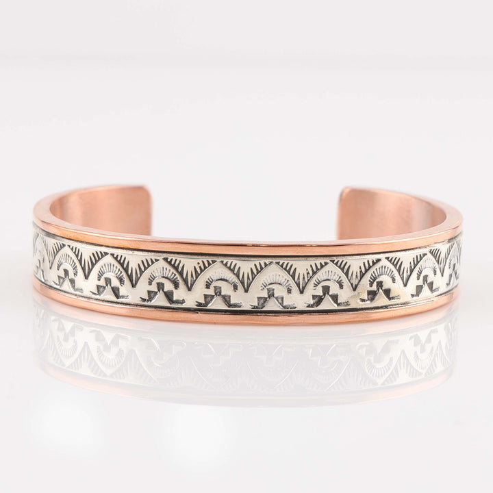 Silver on Copper Cuff