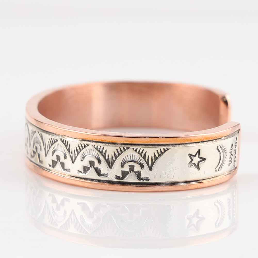 Silver on Copper Cuff