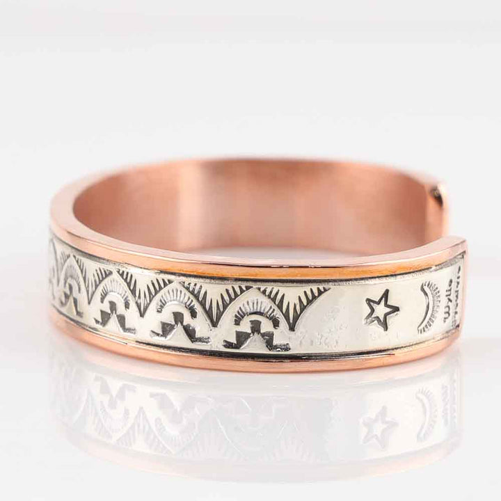 Silver on Copper Cuff